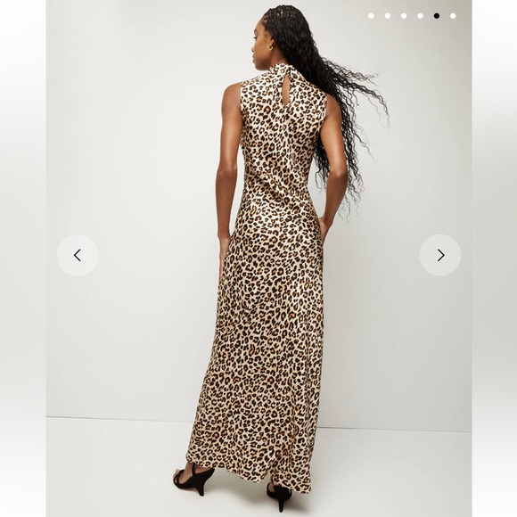 ✨NWT - KURA LEOPARD-PRINT COLUMN DRESS ✨ - Picture 3 of 3